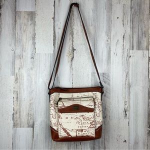 boc | World Map Purse Shoulder/Crossbody Bag